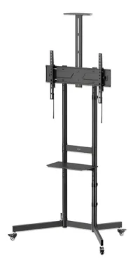 Manhattan mobilný TV stojan na kolieskach / Stojan na TV / 37-70" / nosnosť 70 kg / VESA 600x400 / výškovo nastaviteľný (462716)