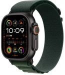 Apple Watch Ultra 2 (2024) GPS+Cellular 49mm Čierne titánové telo - Tmavozelený alpský ťah (M) / 145-190 mm (MX4R3QC/A)