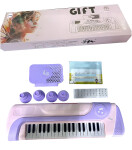 Mamido Mamido Detské elektrické klávesy 37 kláves fialové