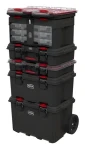 Keter Organizér Stack'N'Roll transparentný, čierna, červená / 10 priehradok / 51,5 x 11,5 x 34,5 cm (251491)