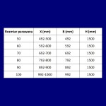 MEXEN/S - Lunar L vaňová zástena FIX 50 x 150, transparent, chróm 897L-050-000-01-00