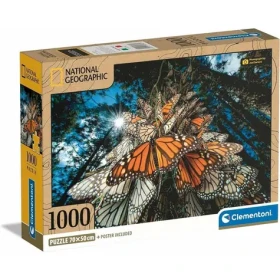 Clementoni PUZZLE National geographic: Milióny motýľov monarchov cestujú do zimovísk v Mexiku