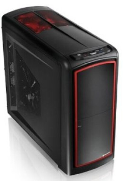 THERMALTAKE Element S / midi tower / black / bez zdroja / ATX / ventilátory s LED (VK60001W2Z)