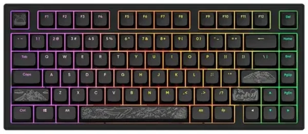 Dark Project ALU81A Terra Nostra čierna / herná klávesnica / mechanická / spínače g3ms Moonstone / RGB / USB / 1.8m (DPKB_NOSTRA_81_ANSI_BLACK)