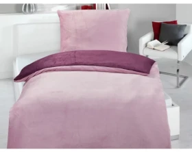 Obliečky Cashmere Touch Wende, ružová/černicová%