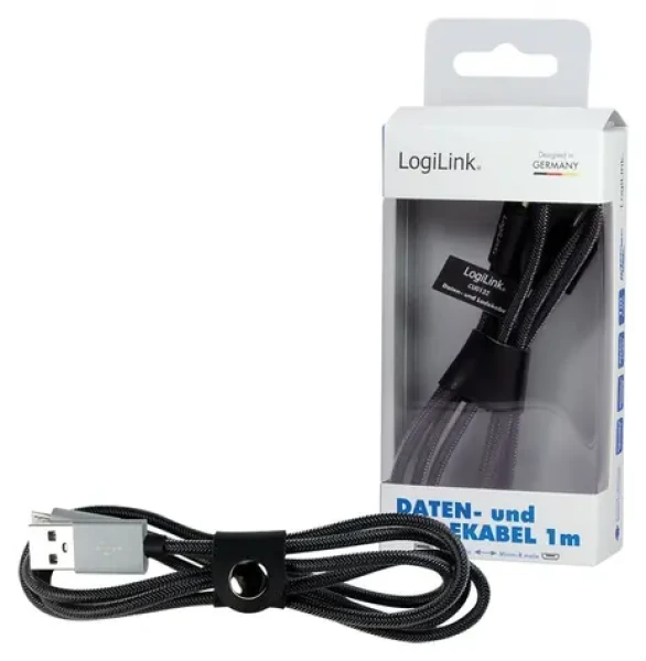 LogiLink USB-A - Micro-USB kábel sivá / Kábel / USB 2.0 / 1 m (CU0132)