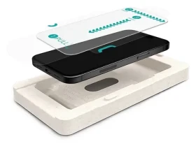 ESTUFF INFINITE EcoFlex Apple iPhone 17 Pro Max / Ochranná fólia / Recyklovaný plast / 9H / Priehľadná (ES530425)