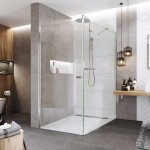 Mereo Sprchovací kút, Novea, obdĺžnik, pivotový, 100x120 cm, chróm ALU, sklo Číre, dvere L/P a pevný diel CK14933Z