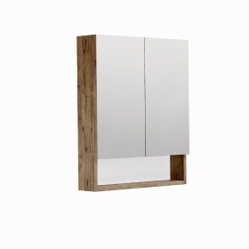Zrkadlová skrinka SAT Cube Way 60x14x72 cm lamino dub wellington GALCU60DW GALCU60DW
