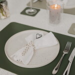 Eulenschnitt Oboustranné prostírání Oblong Green Heart