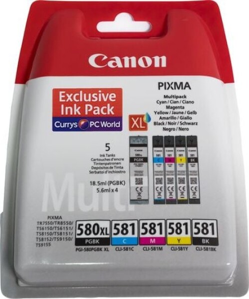Canon Toner PGI580XL CLI581 BK / CMYK (2024C006)
