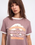 Patagonia W's Great Waves Ringer Tee Moonrise Taupe S