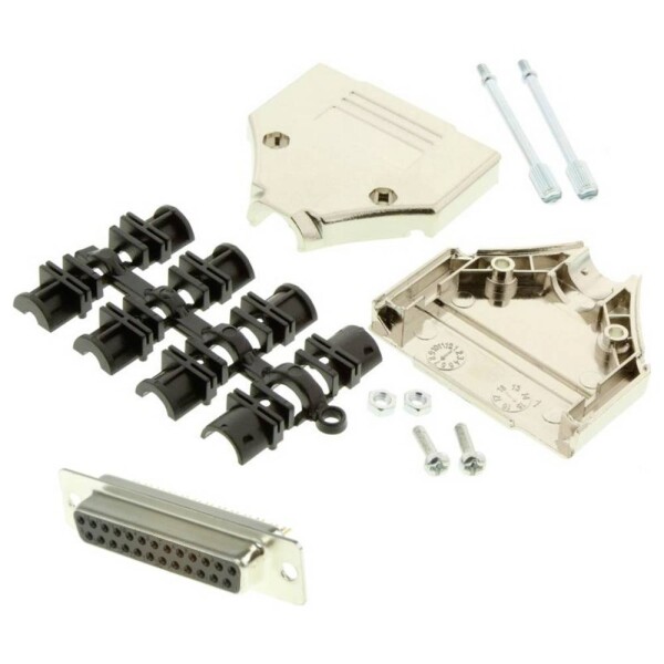 MH Connectors MHDTPK25-DM25S-K sada D-SUB zásuvková lišta 180 ° Pólov: 25 spájkovaný 1 ks; MHDTPK25-DM25S-K