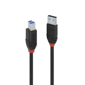 Lindy USB 3.0 AB čierna / Kábel USB / Aktívne predĺženie / USB-A - USB-B / 5 Gbit/s / 10 m (43227)