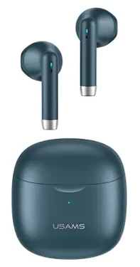 USAMS US-IA04 TWS tmavo modrá / Bezdrôtové slúchadlá do uší / Bluetooth 5.0 (BHUIA03)