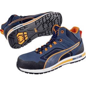 PUMA Crosstwist Mid 633140-43 bezpečnostná obuv S3 Veľkosť topánok (EU): 43 modrá, oranžová 1 ks; 633140-43