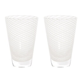 OYOY Pohár Yuka Swirl Glass Clear 250 ml – set 2 ks