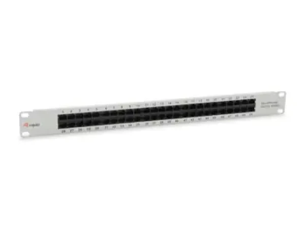 Equip 125297 šedá / Patch panel 19” / Cat3 UTP / 50 portov RJ-45 / 1U / ISDN (125297)