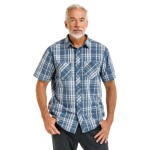 Bushman Pánska plátená košeľa Ymer II, modrá XXXXL