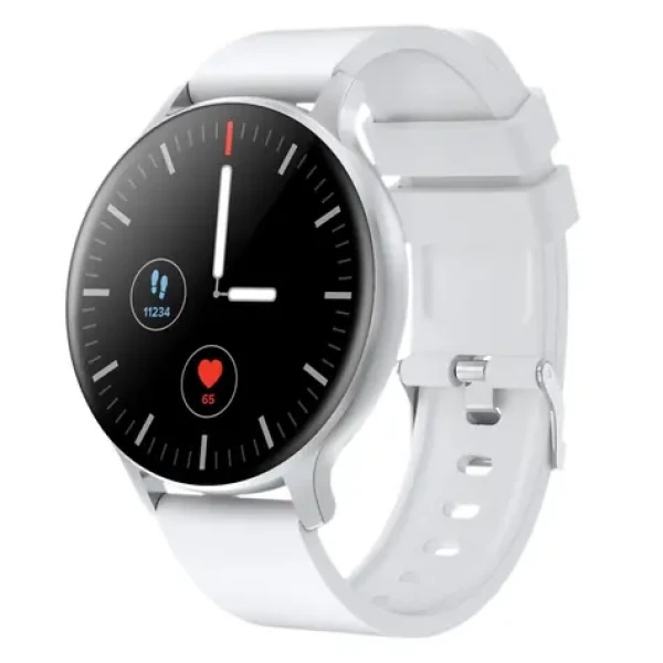 Canyon Badian SW-68 strieborná / Chytré hodinky / 1.28 "TFT / snímač tepu / BT 5.0 / IP68 / Multi-šport / Android a iOS (CNS-SW68SS)