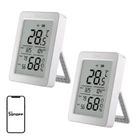 Sonoff SNZB-02DR2 AirGuard TH / Senzor teploty a vlhkosti / ZigBee / LCD displej / 2 ks (SNZB-02DR2 2Pack)