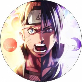 Jedlý papier Naruto Ashura/Indra 19,5 cm - Pictu Hap - Pictu Hap