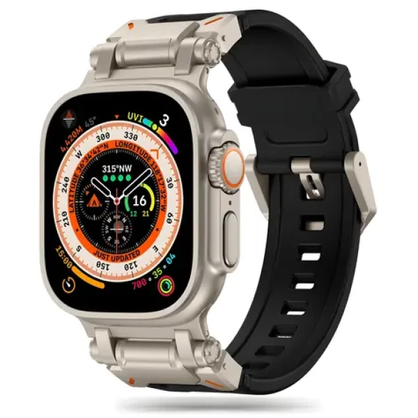 Tech-Protect Delta Pre čierno-titánová / Remienok / Apple Watch 4-9, SE, Ultra 1/2 / 42/44/45/49 mm