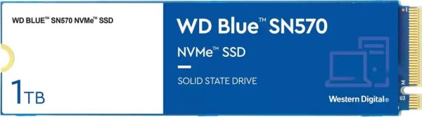 WD Blue SN570 1TB / M.2 SSD 2280 / PCIe Gen3 x4 / TLC / R: 3500MBps / W: 3000 MBps / 5y (WDS100T3B0C)