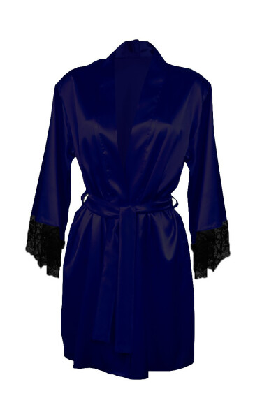 DKaren Housecoat Adelaide Navy Blue tmavě modrá