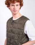 Taion Crew Neck Zip Down Vest D.OLIVE S