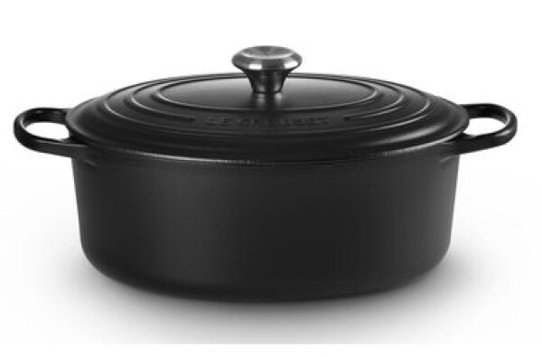 Le Creuset Signature Oválny hrniec s pokrievkou 31 cm čierna (21178310000430)