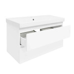 Kúpeľňová skrinka s umývadlom SAT B-Way 99x50x45 cm biela lesk BWAY2100WU1BI BWAY2100WU1BI