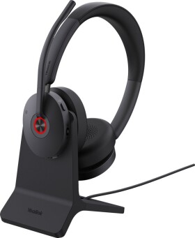 Yealink Yealink BH74 + Stand Teams USB-C/A Sada słuchawkowy Bezprzewodowy Opaska na głowę Biuro/centrum telefoniczne USB Type-C / USB Type-A Bluetooth Podstawka do ładowania Čierny