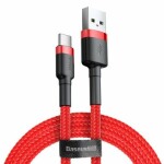 Baseus CATKLF-C09 kábel USB-A na USB-C 2m červená / 2A (CATKLF-C09)