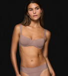 Dámska podprsenka Body Make-Up Illusion Balconette EX - BROWN - hnedá 00ZE - TRIUMPH BROWN 90B