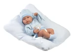 Llorens 84345 NEW BORN CHLAPČEK - realistická bábika bábätko s celovinylovým telom - 43 cm
