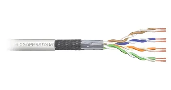 Digitus Kábel drôt / SF/UTP / CAT 5e / AWG 26/7 / sivý / 305m (DK-1531-P-305-1)