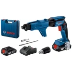 BOSCH GTB 185-LI / Aku sadrokartonársky skrutkovač so zásobníkom / 18V / 2x 2,0 Ah Li- ION / nabíjačka / kufor (06019K7022)