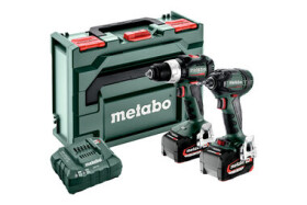 Metabo 685123650 / Aku set / vŕtací skrutkovač BS 18 LT BL + príklepový uťahovač SSD 18 LTX 200 BL / 2x5.2Ah (685123650)