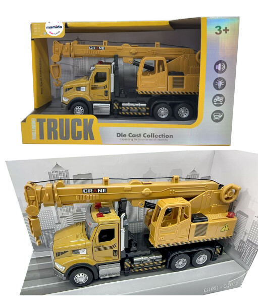 Mamido Mamido Kovové autíčko cestný žeriav so zvukmi a svetlami MT1558