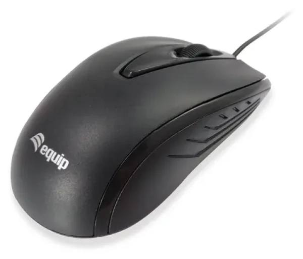 Equip Kompaktná myš čierna / Myš / Drôtová USB / 1000 DPI / Obojručná (245107)