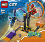 LEGO® City 60360 Kaskadérska výzva s rotujúcimi kruhmi