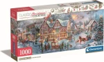Clementoni 39927 Panoramatické puzzle Vianočná kolekcia: Príprava na Vianoce 1000 dielikov
