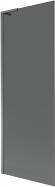 MEXEN/S - Next L vaňová zástena FIX 70 x 150, grafit, grafit metal 895-070-000-03-40-95