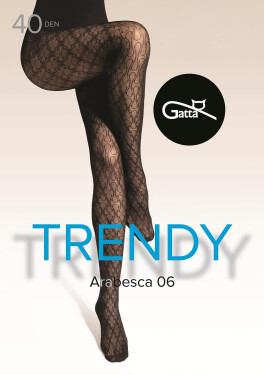 Gatta Arabesca pančuchy wz.06 40 den 2-4 nero 3-M