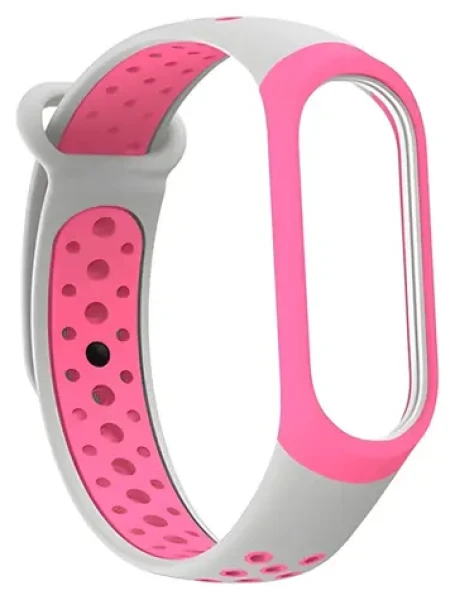 Beline Silicone ružovo-sivý / Náhradný remienok / pre XIAOMI Mi Band 3/4 / silikónový