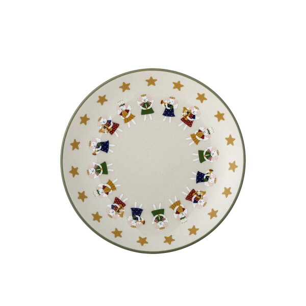Bloomingville Kameninový tanier Peo Nature Ø 16 cm