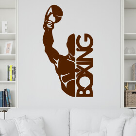 Veselá Stena Samolepka Box Farba: hnědá, Veľkosť: 100 x 55 cm