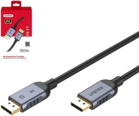 Unitek C1628GY01-2M čierna / Kábel DisplayPort / DisplayPort (M) - DisplayPort (M) / 2 m / DP 2.1 / 8K 60Hz (C1628GY01-2M)