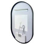 Mereo Zrkadlo oválne 50x80 cm, LED osvetlenie a odhmlievanie CN170